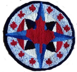 Canadian Compass Rose Chair Pad