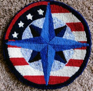 USA Compass Rose Chair Pad